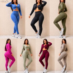 Conjunto Fitness Sculpt Zip