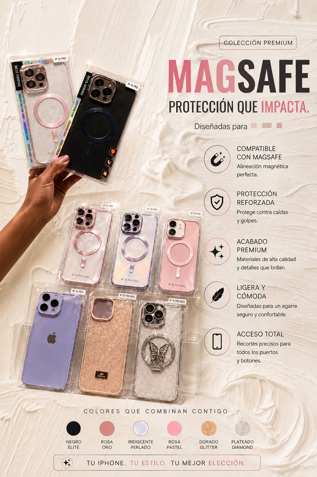 Funda MagSafe Luxury Collection